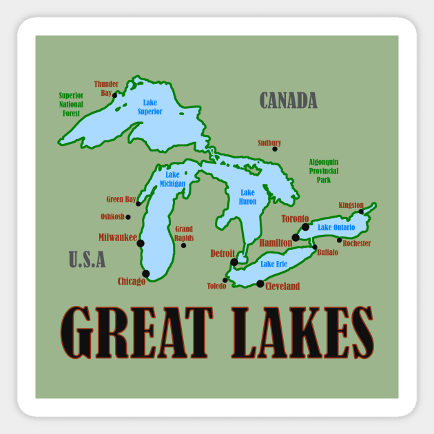 Great Lakes Sticker by Pr0metheus